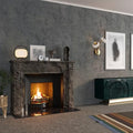 Concrete Wallpaper Peel and Stick Wall Paper for Bedrooms Cement Wrap (blue/grey / 15.8" x 591")