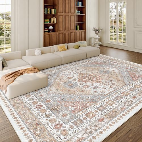 8x10 Area Rugs for Living Room (Orange / 8' x 10' (Rectangular))
