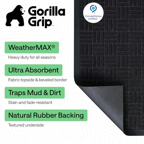 WeatherMAX Door Mat (Black Maze / 35" x 23")
