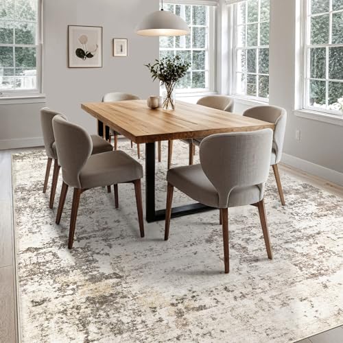 8x10 Washable Area Rug (Dark Brown / 8' x 10' (Rectangular))