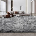 Large Shag Area Rugs 10 x 14 (Tie-dyed Light Grey / 10 x 14 ft)