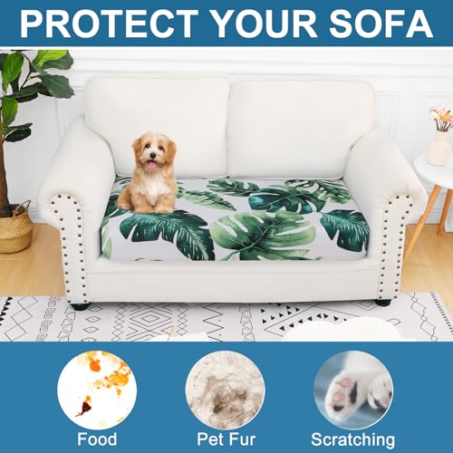 Printed Couch Cushion Covers (Green / Seat Medium)