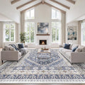 10x14 Area Rugs for Living Room (Blue/Beige / 10' x 14' (Rectangular))