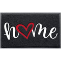 Black Door Mat Welcome Mats Outdoor Indoor Doormat for Entryway Floor Mat (Black Home / 1'6" x 2'6" (Rectangular))