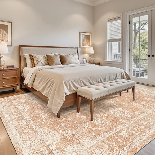 8x10 Area Rugs for Living Room (Jasper Orange / 8' x 10' (Rectangular))