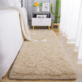 Soft Runner Rugs for Bedroom Living Room Plush Fluffy Rug 2x5 (Camel / 2' x 5' (Runner))