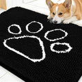 Dog Door Mat for Muddy Paws 30x20 (Black / 30" X 20")