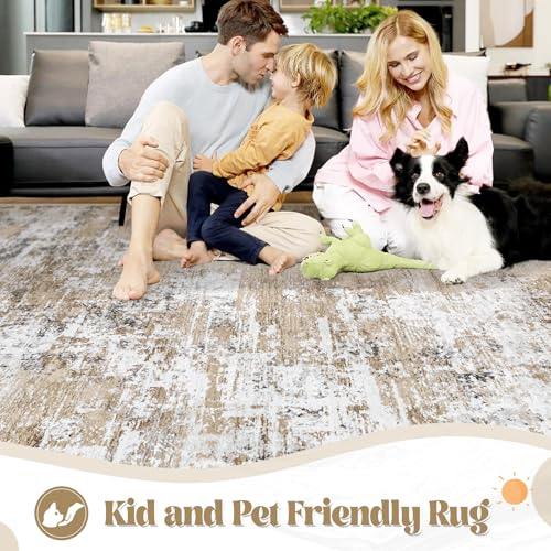 9x12 Area Rug for Living Room (Beige / 9' x 12' (Rectangular))