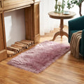 Ultra Soft Fluffy Shaggy Area Rug Faux Fur Rug Chair Cover Seat Pad Fuzzy Area Rug for Bedroom Floor Sofa Living Room (Light Purple / 2' x 4' (Rectangular))
