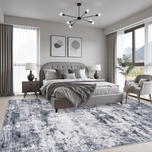 6x9 Area Rug Living Room Rug (Grey / 6' x 9' (Rectangular))