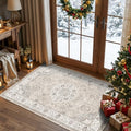 Washable Hallway 3x4 Floor Mats (3x4 / Beige)