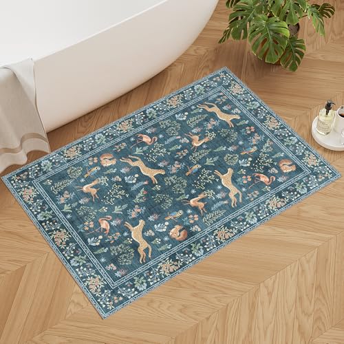 2x3 Entryway Rug (Blue (Animal) / 2' x 3' (Rectangular))