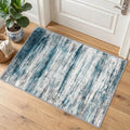 Abstract Small Area Rugs 2x3 Washabl Rugs Fro Entryway Blue (Blue / 2' x 3' (Rectangular))