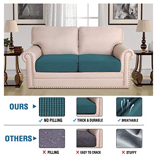 High Stretch Couch Cushion Covers (Deep Teal)