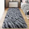 Soft Runner Rugs for Bedroom Hallways (2' x 6' (1 pc) / Black and White)
