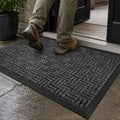 Front Door Mat Outdoor Entrance (Graphite Gray / 1'5" x 2'6" (Rectangular))