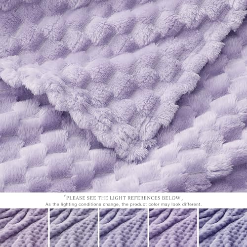 Turtle Shell Throw Blanket Light Purple for Couch Gentle Soft (Light Purple / Throw)