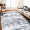 6x9 Area Rug for Living Room (Navy/Grey / 6' x 9' (Rectangular))