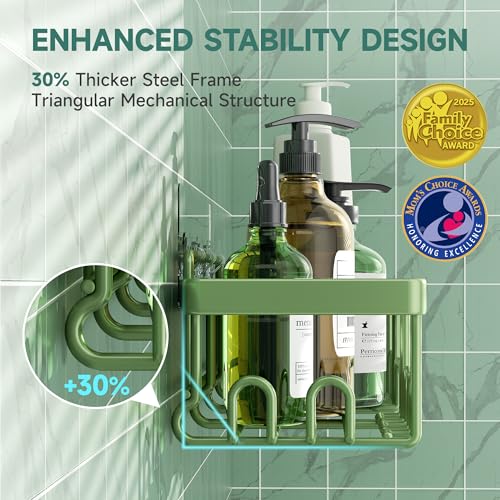 Rustproof & Waterproof Shower Caddy 6 (Green)