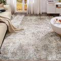 6x9 Area Rug Living Room Rugs (Brown Grey / 6' x 9' (Rectangular))