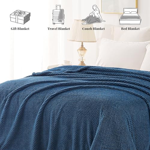 Extra Large Soft Fleece Throw Blanket for Couch (Navy Blue / Throw(50x70 In))