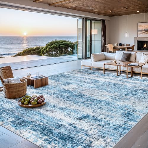 10x14 Area Rug Living Room (Blue Grey / 10' x 14' (Rectangular))