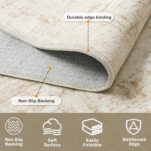 10x12 Area Rug for Living Room Bedroom (Beige/White / 10' x 12' (Rectangular))