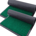 2 Pack Front Door Mats 33x21 (Green / 33" x 21")