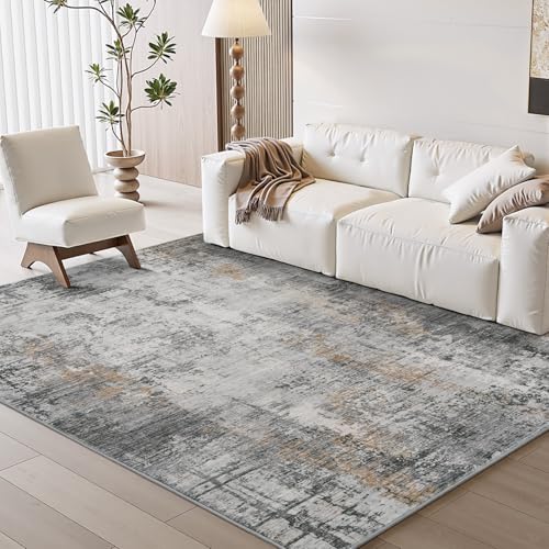 4 x 6 Area Rugs for Living Room (Grey / 4' x 6')