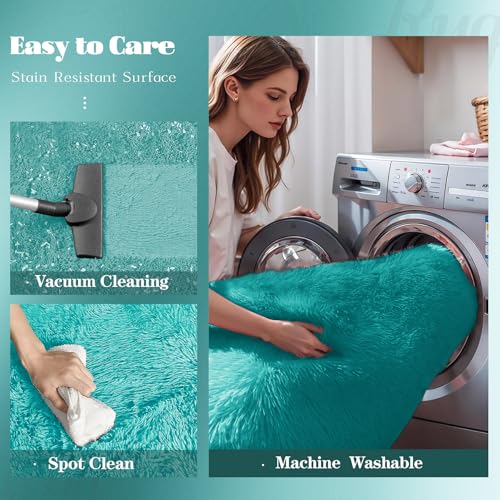 6x9 Area Rug for Living Room (Teal Blue / 6' x 9' (Rectangular))