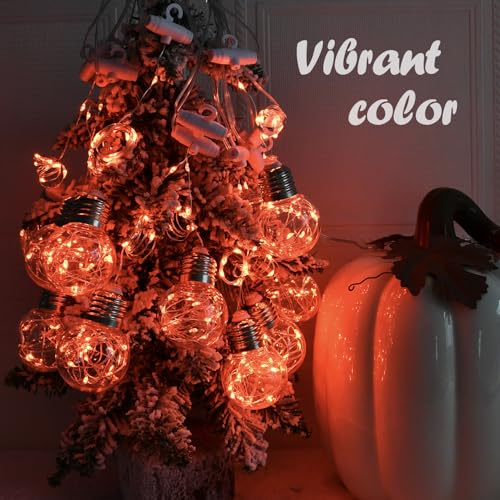 Wishing Ball Curtain Lights 9.8 x3.3 ft (Orange)