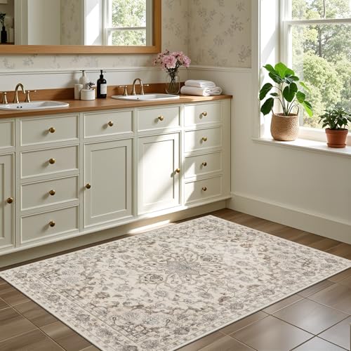 2x3 Area Rugs Living Room (Brown Beige / 2' x 3' (Rectangular))