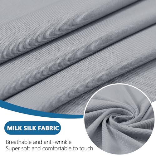 Milk Silk Couch Cushion Covers (Grey / Seat Cover 2 Pack)