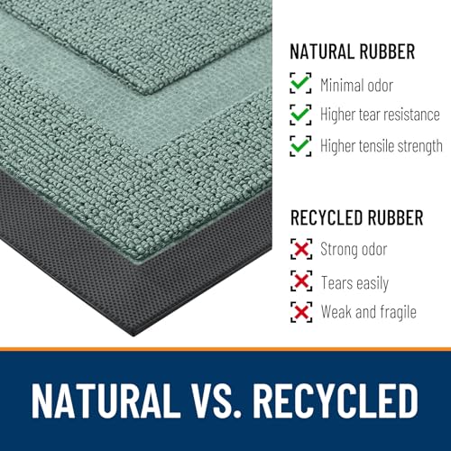 Front Door Mat Outside 59x23 (Grayish Green / 59" x 23")