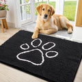 Dog Door Mat for Muddy Paws (36"X24" / Black and White)