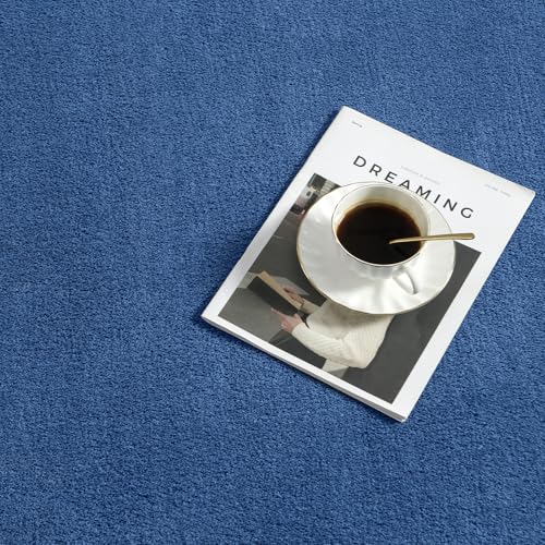 Modern Soft Hallway Runner Rug (2' x 10' (Runner) / Blue)