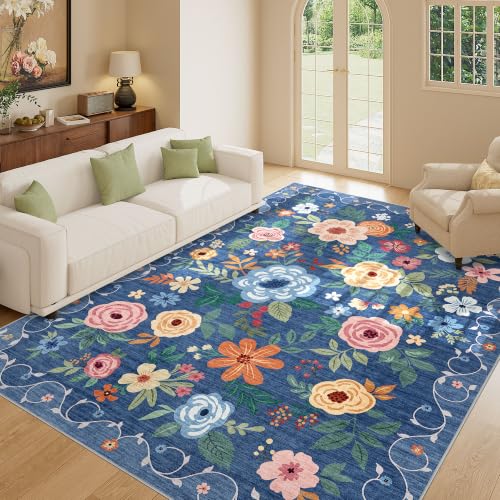 8x10 Area Rugs (Blue / 8' x 10' (Rectangular))