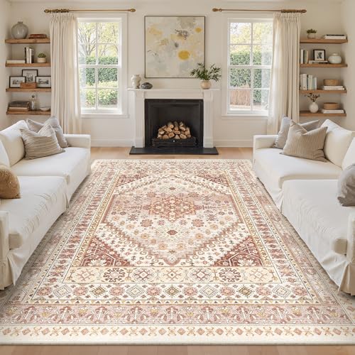 9x12 Area Rugs for Living Room (Red/Pink / 9' x 12' (Rectangular))