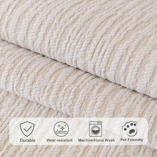 Soft Waterproof Chenille Cover Washable (1pc/36"x63"/Seat Cover / White)
