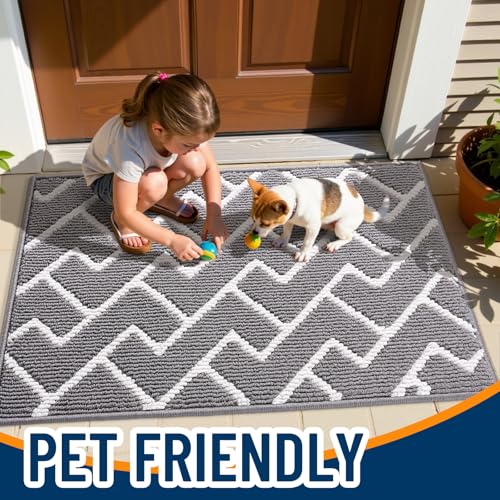 Front Door Mat 40x32 (Grey / 40" X 32")