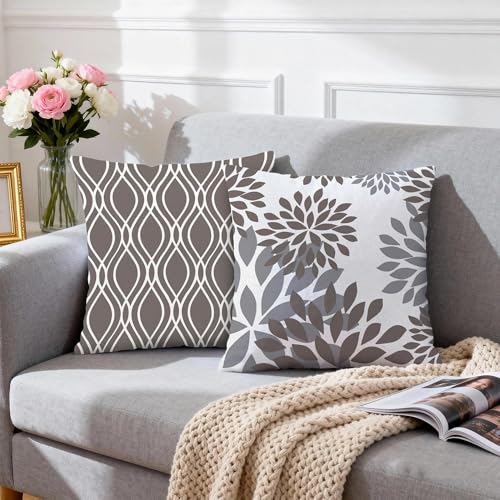 Throw Pillow Covers 20x20 (Grey / 20" x 20" (Pack of 4))