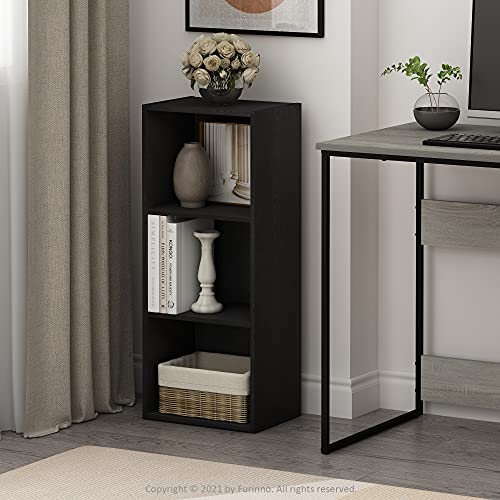 LUDER Book Shelf (Blackwood / 3-Tier Cube)