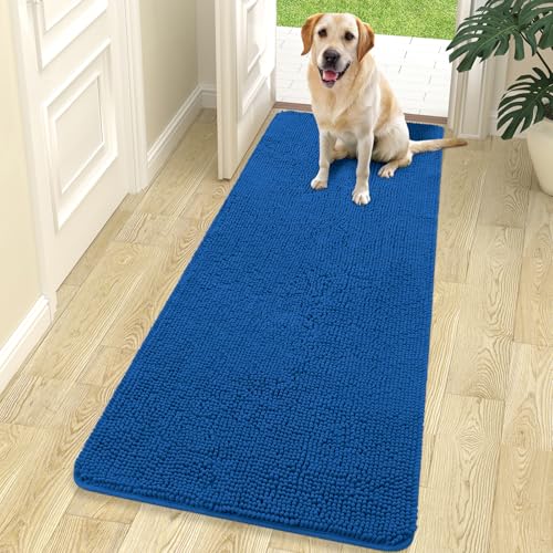 Dog Door Mat for Muddy Paws 70x24 (Deep Navy Blue / 70" X 24")