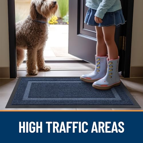 Front Door Mat Outside 59x20 (Blue / 59" x 20")