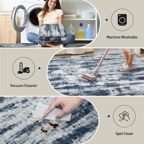 8x10 Area Rugs for Living Room (Blue Grey / 8' x 10' (Rectangular))