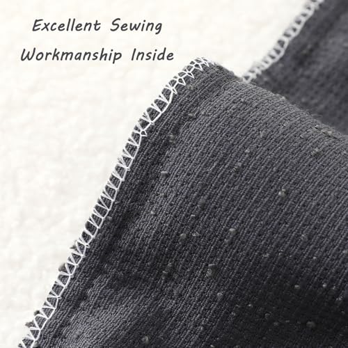 Pack of 2 Boucle Textured Throw Pillow Covers 24x24 Inch (Dark Grey / 24" x 24" (Pack of 2))