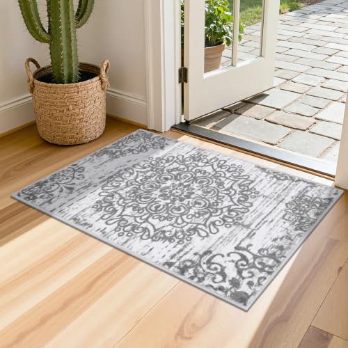 HEBE Indoor Door Mat 2'x3' (Grey / 2' x 3' (Rectangular))
