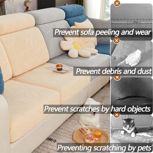 Soothing Home Sofa Covers (Yellow / Large Single Seat Cover)