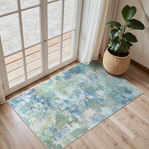 2x3 Area Rugs for Entryway (Aquamarine/Blue Green / 2' x 3' (Rectangular))