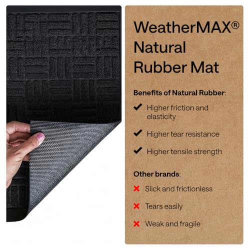 WeatherMAX Door Mat (Black Maze / 29" x 17")